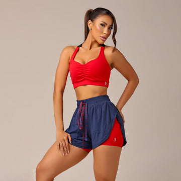 Conjunto Fitness Feminino Áster Vermelho - LP50