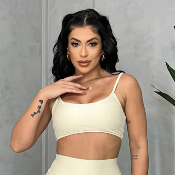 Top Fitness Feminino Flow Microcanelado - LP73