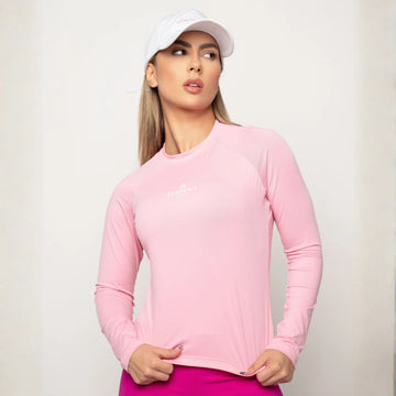 Blusa Fitness Feminino Solar Rosa Lopana - LP126