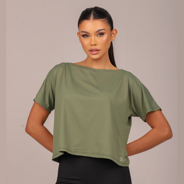 Blusa Fitness Feminina Verde Flora Lopana - LP96