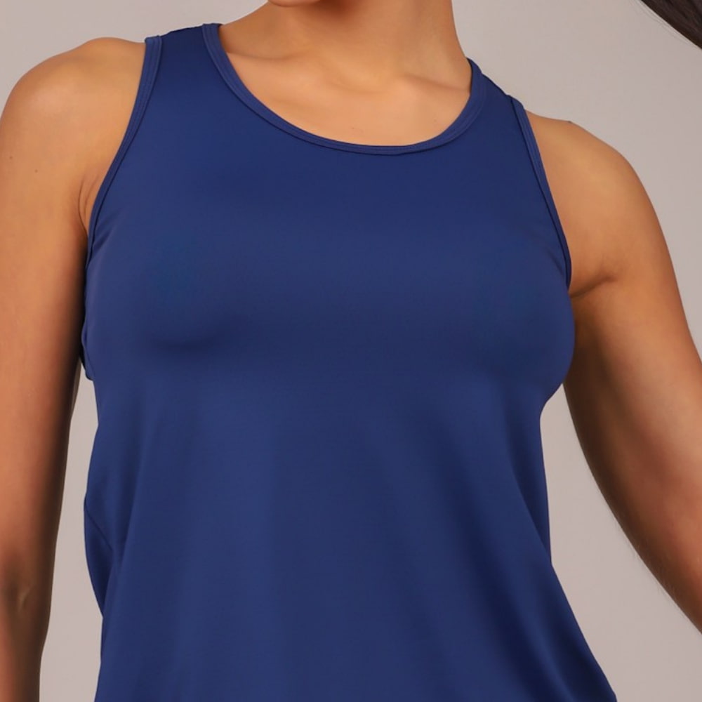 Blusa Fitness Feminina Azul Marinho Luna Lopana - LP92