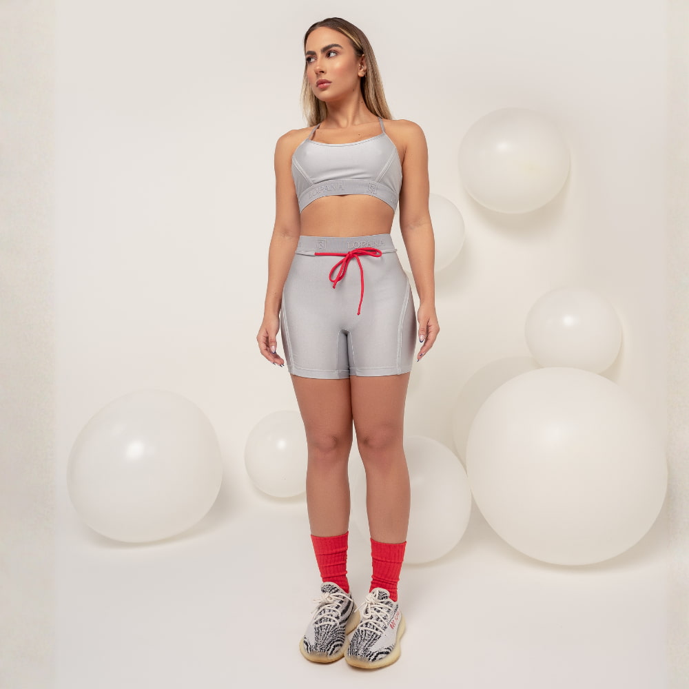 Conjunto Fitness Feminino Flex Cromo - LP66