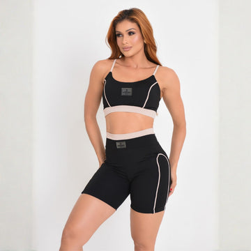 Conjunto Fitness Feminino Move Preto - LP68