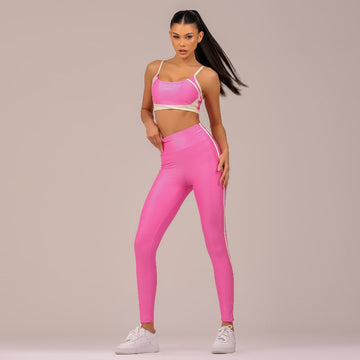 Conjunto Fitness Feminino Rosa Viva Lopana - LP90