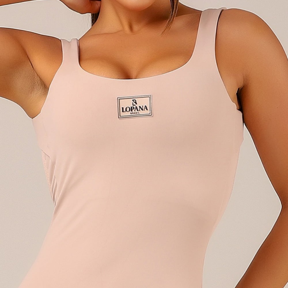 Macaquinho Fitness Feminino Hype Cappuccino - LP44