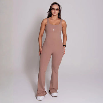 Macacão Sport Fitness Feminino Avelã Lopana - LP122