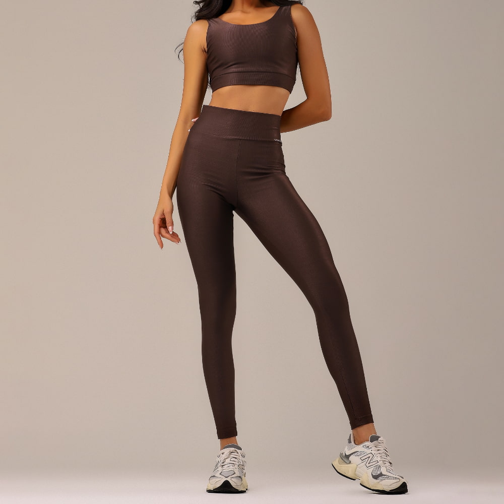 Conjunto Fitness Feminino Skin Café - LP26
