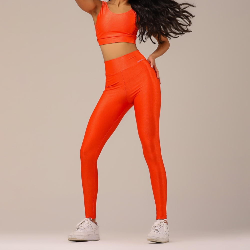 Conjunto Fitness Feminino Skin Laranja - LP24
