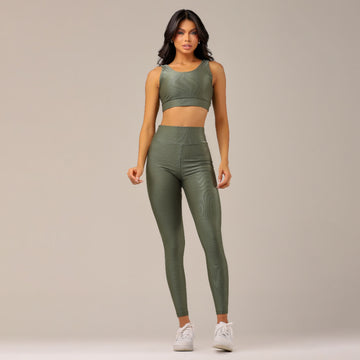 Calça Legging Fitness Feminina Skin Verde - LP13