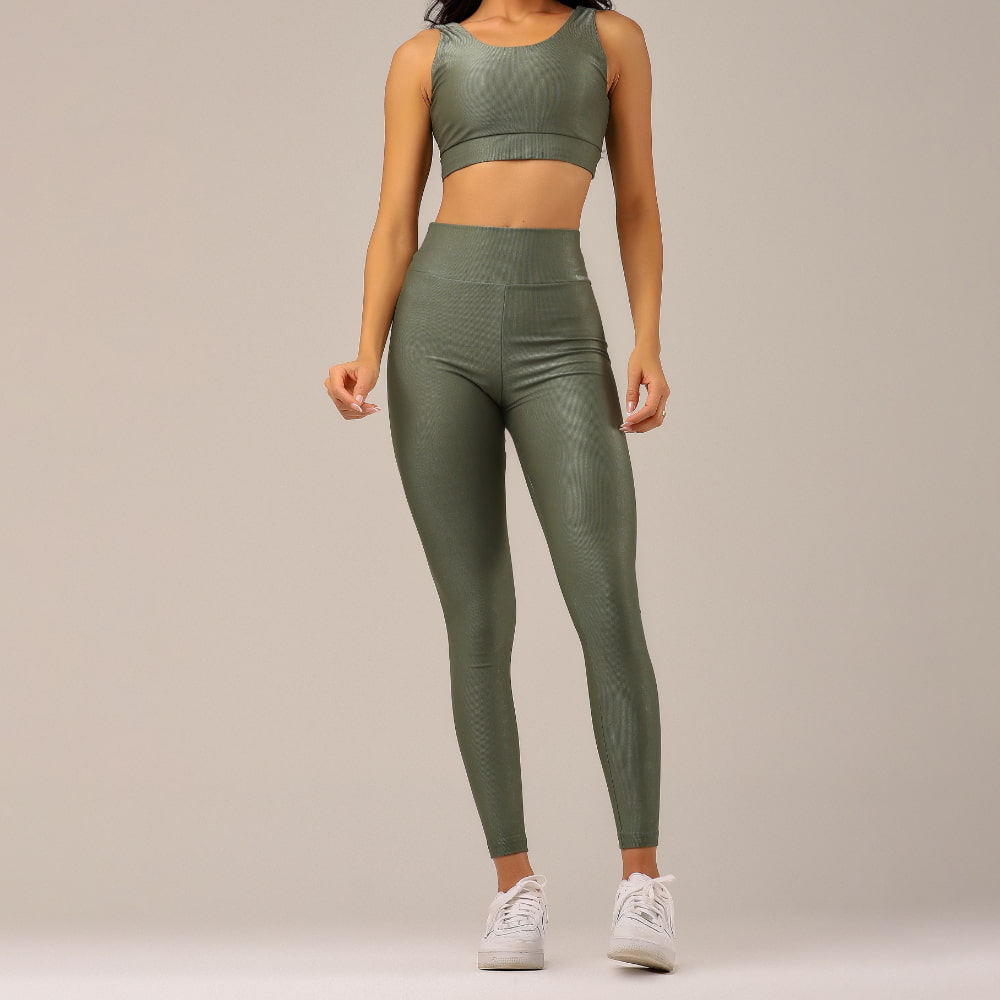 Conjunto Fitness Feminino Skin Verde - LP20
