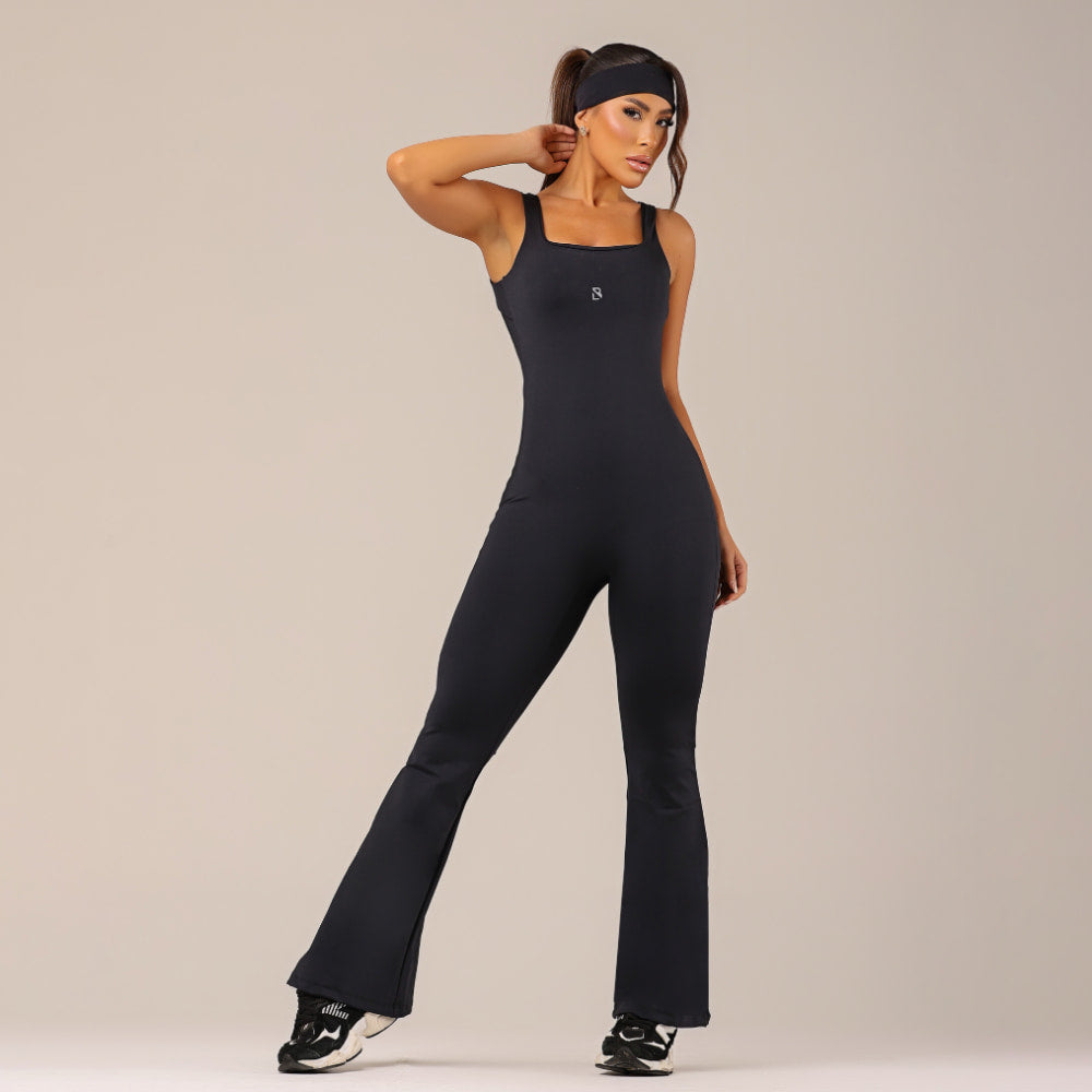 Macacão Fitness Feminino Sport Preto - LP16