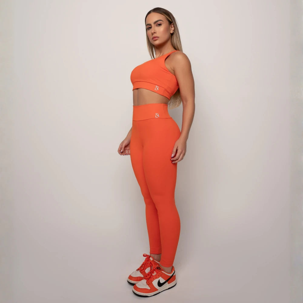 Calça Fitness Feminina Aurora  Laranja - LP132