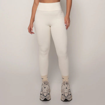 Calça Fitness Feminina Aurora Off White Lopana - LP139