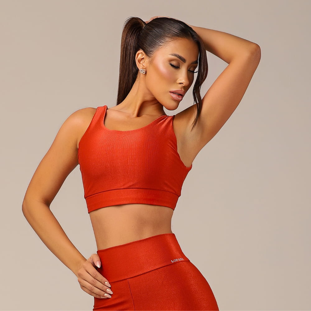 Top Fitness Feminino Skin Cobre - LP06