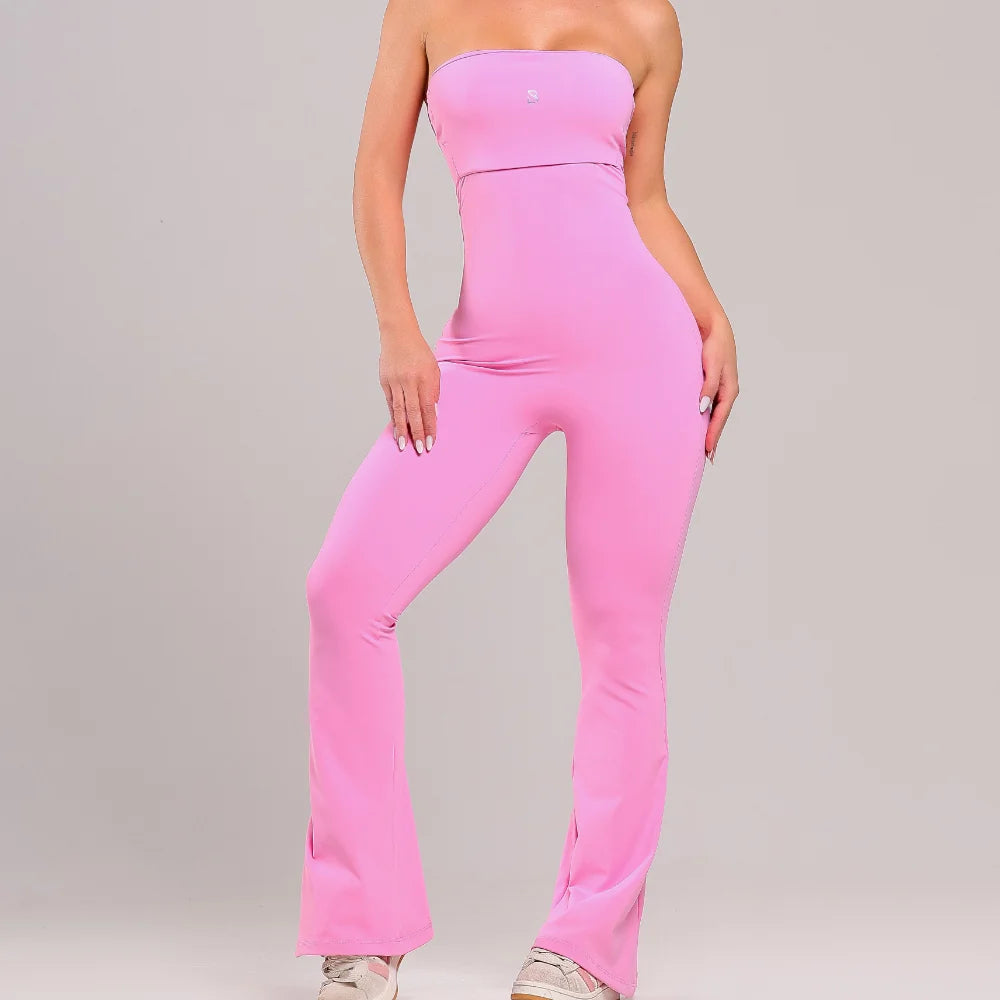 Macacão Rosa Ballet Íris Lopana - LP150